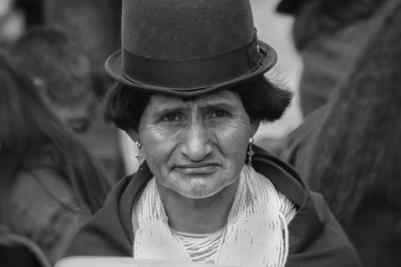 Portrait en noir et blanc